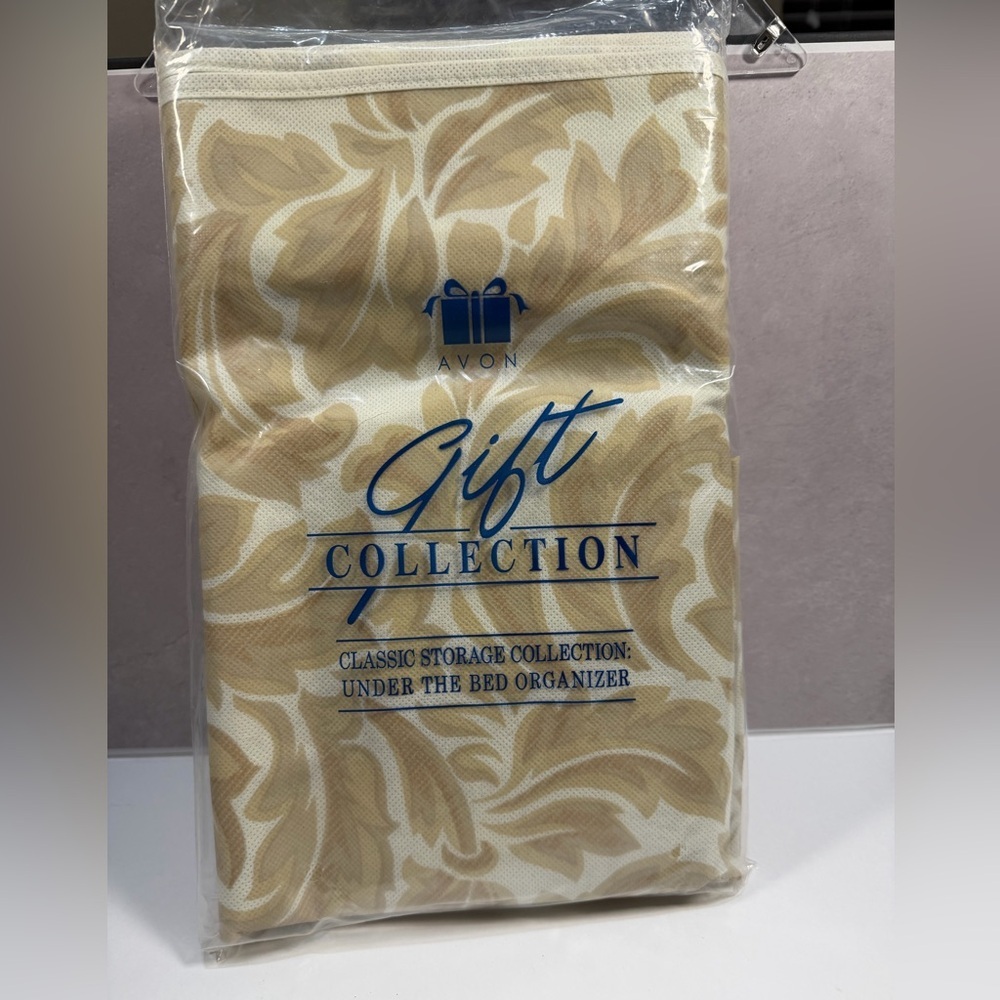 💜3/$15 Avon Gift Collection Beige and Blue Organizer VINTAGE 2001